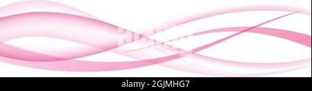 Abstrakter rosafarbener Wellenvektorhintergrund. Stock Vektor