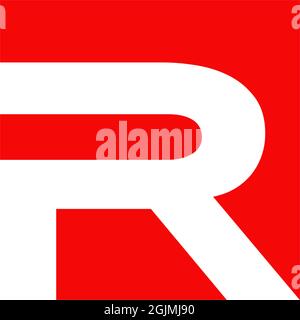 R Buchstabe Initial Symbol Logo Design Vektor Vorlage Stock Vektor