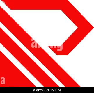 R Buchstabe Initial Symbol Logo Design Vektor Vorlage Stock Vektor