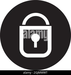 Vektorvorlage für das Logo mit Vorhängeschloss-Symbol-Design Stock Vektor