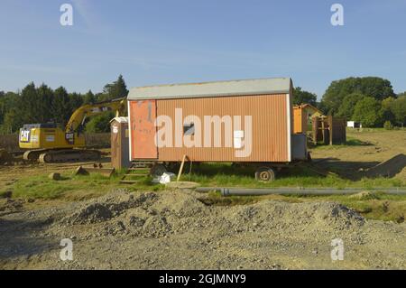 Baustelle in Kalletal-Hohenhausen, Deutschland Stockfoto