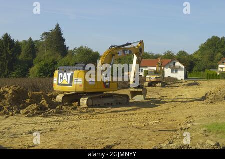 Baustelle in Kalletal-Hohenhausen, Deutschland Stockfoto