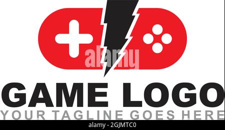 Game Controller Symbol Logo Design Vektor Vorlage Illustration Stock Vektor