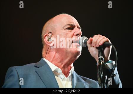 10. September 2021, Leeds, South Yorkshire, U.K: Go West Performing at , 80s Classical Concert , Leeds Millenium Square , UK , 10.09.2021 (Bildnachweis: © Robin Burns/ZUMA Press Wire) Stockfoto