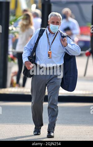 Monza, Italien. September 2021. Chase Carey (USA). Großer Preis von Italien, Samstag, 11. September 2021. Monza Italien. Quelle: James Moy/Alamy Live News Stockfoto