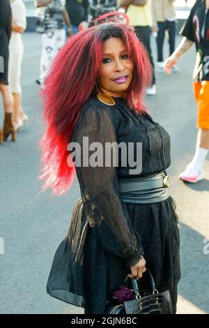 New York, USA. September 2021. Chaka Khan bei der Coach Fashion Show während der Frühjahr/Sommer 2022 Kollektionen Fashion Show auf der New York Fashion Week in New York, NY am 10. September 2021. (Foto von Jonas Gustavsson/Sipa USA) Quelle: SIPA USA/Alamy Live News Stockfoto
