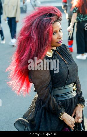 New York, USA. September 2021. Chaka Khan bei der Coach Fashion Show während der Frühjahr/Sommer 2022 Kollektionen Fashion Show auf der New York Fashion Week in New York, NY am 10. September 2021. (Foto von Jonas Gustavsson/Sipa USA) Quelle: SIPA USA/Alamy Live News Stockfoto