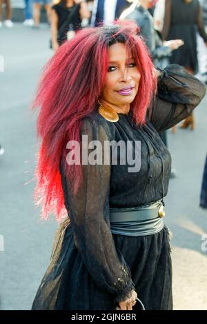 New York, USA. September 2021. Chaka Khan bei der Coach Fashion Show während der Frühjahr/Sommer 2022 Kollektionen Fashion Show auf der New York Fashion Week in New York, NY am 10. September 2021. (Foto von Jonas Gustavsson/Sipa USA) Quelle: SIPA USA/Alamy Live News Stockfoto