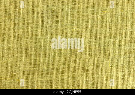 Beige grau Natur Leinen Stoff Textil Hintergrund Textur. Nahaufnahme. Speicherplatz kopieren. Stockfoto