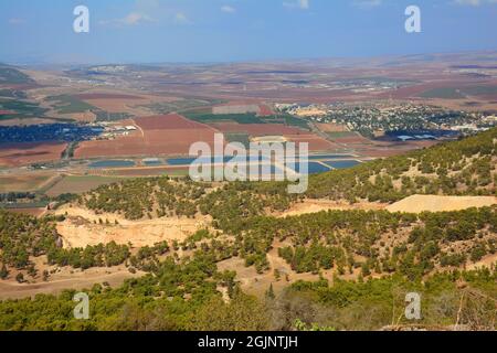 Gilboa und Emek Izrael, Israel Stockfoto