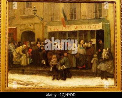 Cantine municipale Pendant le siège de Paris, 1870-1871 Stockfoto