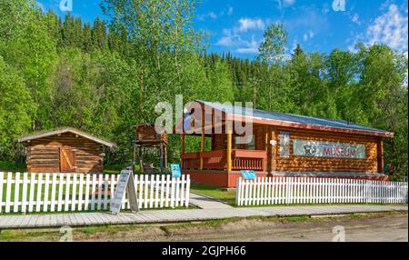 Kanada, Yukon Territory, Dawson City, Jack London Cabin und Museum Stockfoto