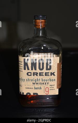 Knob Creek Kentucky Bourbon Whisky Stockfoto