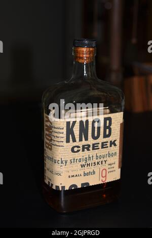 Knob Creek Kentucky Bourbon Whisky Stockfoto