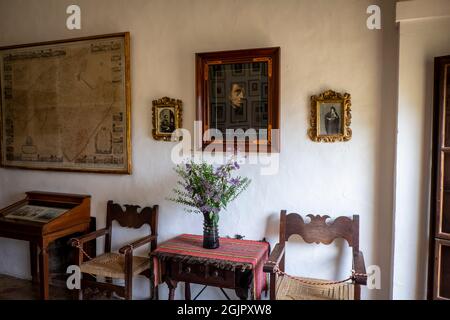 Museum in der Zelle, in der Frederic Chopin den Winter 1838 verbrachte, Valldemossa, Mallorca, Spanien Stockfoto