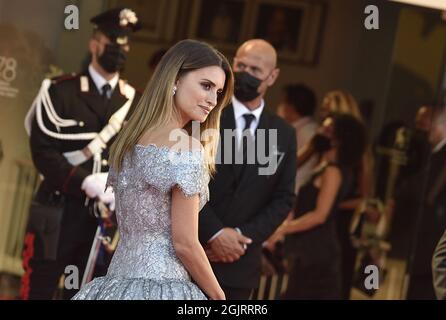 Venedig, Italien. September 2021. Penelope Cruz nimmt am Samstag, den 11. September 2021, an den 78. Internationalen Filmfestspielen von Venedig Teil. Foto von Rocco Spaziani/UPI Credit: UPI/Alamy Live News Stockfoto