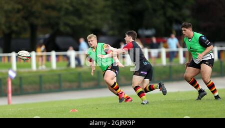 Carmarthen Quins RFC / Cardiff RFC 2021 Stockfoto