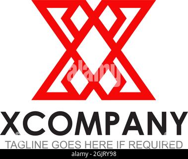 X Buchstabe Initial Symbol Logo Design Inspiration Vektor Vorlage Stock Vektor