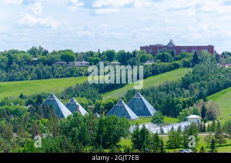 Muttart Conservatory, Edmonton, Alberta, Kanada Stockfoto