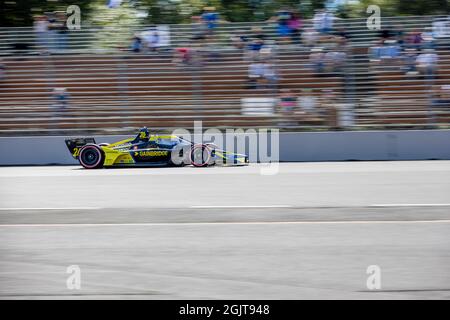 Portland, Oregon, USA. September 2021. COLTON HERTA (26) aus Valencia, Kanada, qualifiziert sich für den Grand Prix von Portland auf dem Portland International Raceway in Portland, Oregon. (Bild: © Brandon Carter Grindstone Media/ASP via ZUMA Press Wire) Stockfoto