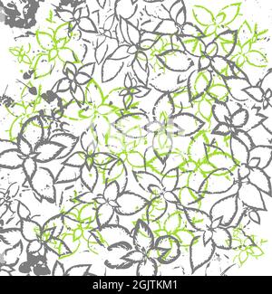 Hintergrund mit grünen Blättern. Vektorgrafik Stock Vektor