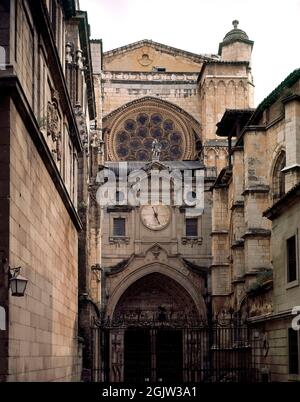 FACHADA DE LA PUERTA DEL RELOJ. Lage: CATEDRAL-EXTERIOR. Toledo. SPANIEN. Stockfoto