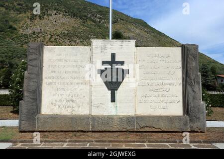 Venafro, Italien - 2. September 2021. Der französische Kriegsfriedhof Stockfoto