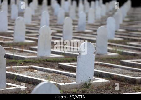 Venafro, Italien - 2. September 2021. Der französische Kriegsfriedhof Stockfoto