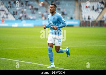 Malmoe, Schweden. September 2021. Martin Olsson (13) von Malmoe FF beim Allsvenskan-Spiel zwischen Malmoe FF und IFK Norrkoping im Eleda Stadion in Malmoe. (Foto: Gonzales Photo/Alamy Live News Stockfoto