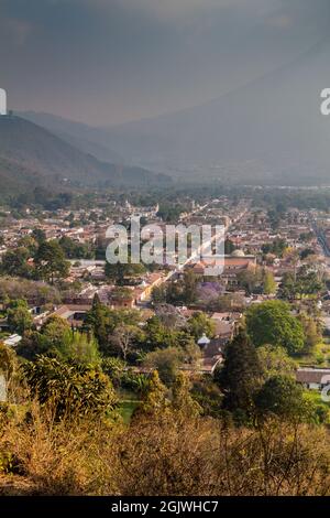 Luftaufnahme von Antigua, Guatemala Stockfoto