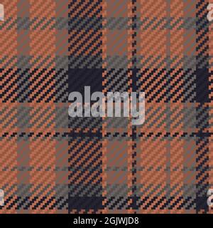 Nahtloses Muster aus schottischem Tartan-Karo. Wiederholbarer Hintergrund mit Check-Fabric-Textur. Flache Vektor-Kulisse mit gestreiftem Textildruck. Stock Vektor