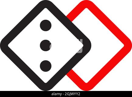Würfel Symbol Logo Design Inspiration Vektor Vorlage Stock Vektor
