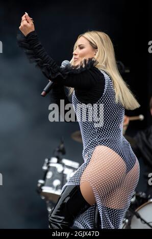 Lyra beim TRNSMT Festival im Glasgow Green in Glasgow. Bilddatum: Sonntag, 12. September 2021. Stockfoto