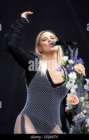 Lyra beim TRNSMT Festival im Glasgow Green in Glasgow. Bilddatum: Sonntag, 12. September 2021. Stockfoto