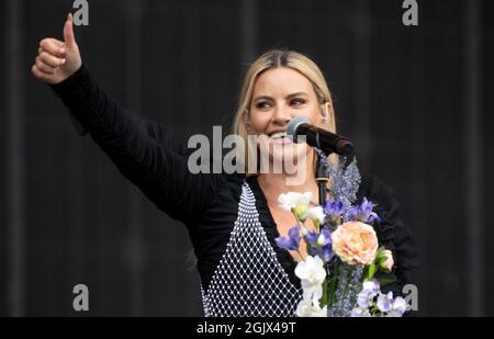 Lyra beim TRNSMT Festival im Glasgow Green in Glasgow. Bilddatum: Sonntag, 12. September 2021. Stockfoto