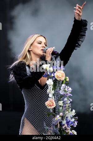 Lyra beim TRNSMT Festival im Glasgow Green in Glasgow. Bilddatum: Sonntag, 12. September 2021. Stockfoto