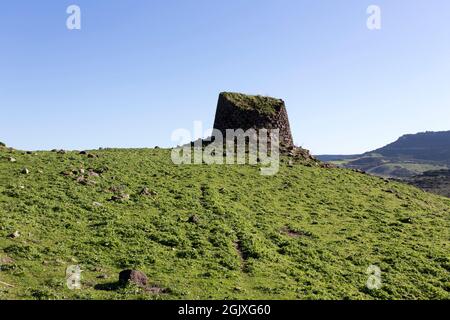 Ein Blick auf nuraghe in der Nähe von Castelsardo auf Sardinien Stockfoto