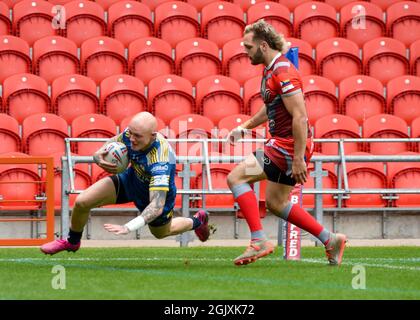 Betfred League 1-Spiel, Doncaster RLFC V Keighley Cougars im Keepmoat Stadium, Doncaster, Großbritannien am 12. September 2021 Credit: Craig Cresswell/Alamy Live News Stockfoto