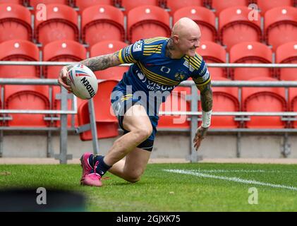 Betfred League 1-Spiel, Doncaster RLFC V Keighley Cougars im Keepmoat Stadium, Doncaster, Großbritannien am 12. September 2021 Credit: Craig Cresswell/Alamy Live News Stockfoto