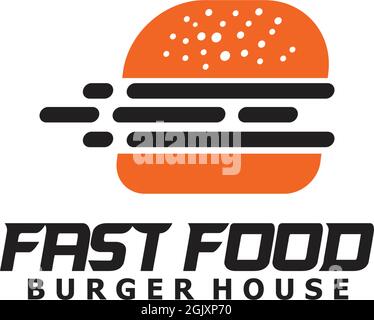 Burger Logo Design Inspiration Symbol Vektor Illustration Vorlage Stock Vektor