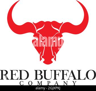 Bull Logo Design Inspiration Vektor Illustration Vorlage Stock Vektor