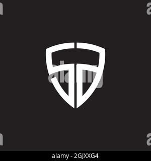 Vorlage für Vektorgrafik „SG Letter Initial Icon Logo Design“ Stock Vektor