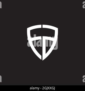 Vorlage für Vektorgrafik „FG Letter Initial Icon Logo Design“ Stock Vektor