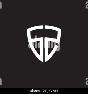 GS Letter Initial Icon Logo Design Vektor Illustration Vorlage Stock Vektor