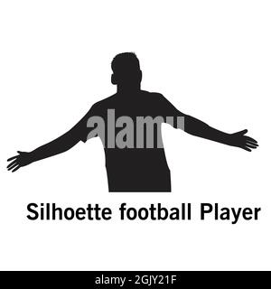 Lionel Messi Vektor Silhouette schwarz Edition, die Illustration kann für verwendet werden, Magazin, News, Web, Sammlung, Usw. Stock Vektor