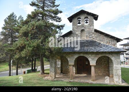 La molina Cataluña España, Paisajes de los pirineos de Cataluña Stockfoto