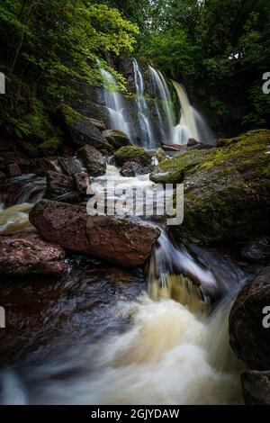 Musdale Waterfall, in der Nähe von Oban, Argyll und Bute, Schottland Stockfoto