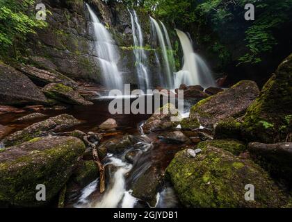 Musdale Waterfall, in der Nähe von Oban, Argyll und Bute, Schottland Stockfoto