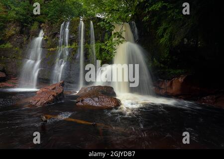 Musdale Waterfall, in der Nähe von Oban, Argyll und Bute, Schottland Stockfoto