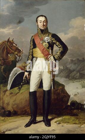 Marschall Nicolas Charles Oudinot Napoleons vertraute Maréchals. Napoleon förderte seine Männer nur durch Verdienst, nicht durch ihren Titel, der ihm während der Napoleonischen Kriege eine gewaltige Armee gab. Oudinot war der Sohn eines Brauers. Stockfoto
